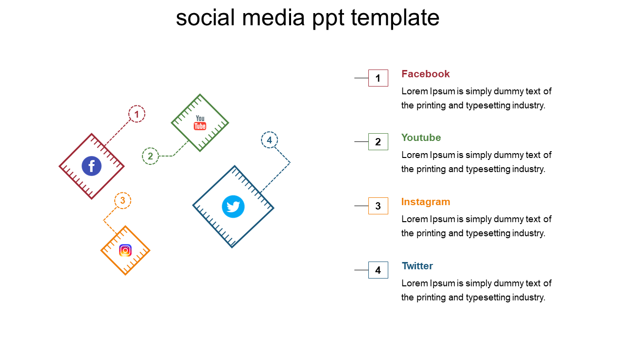 social media ppt template
